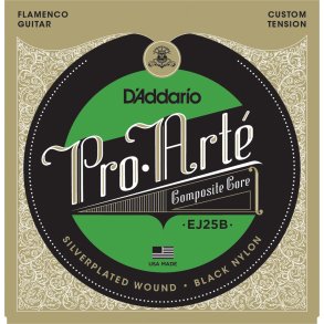 D'Addario EJ25B, Flamenco Black